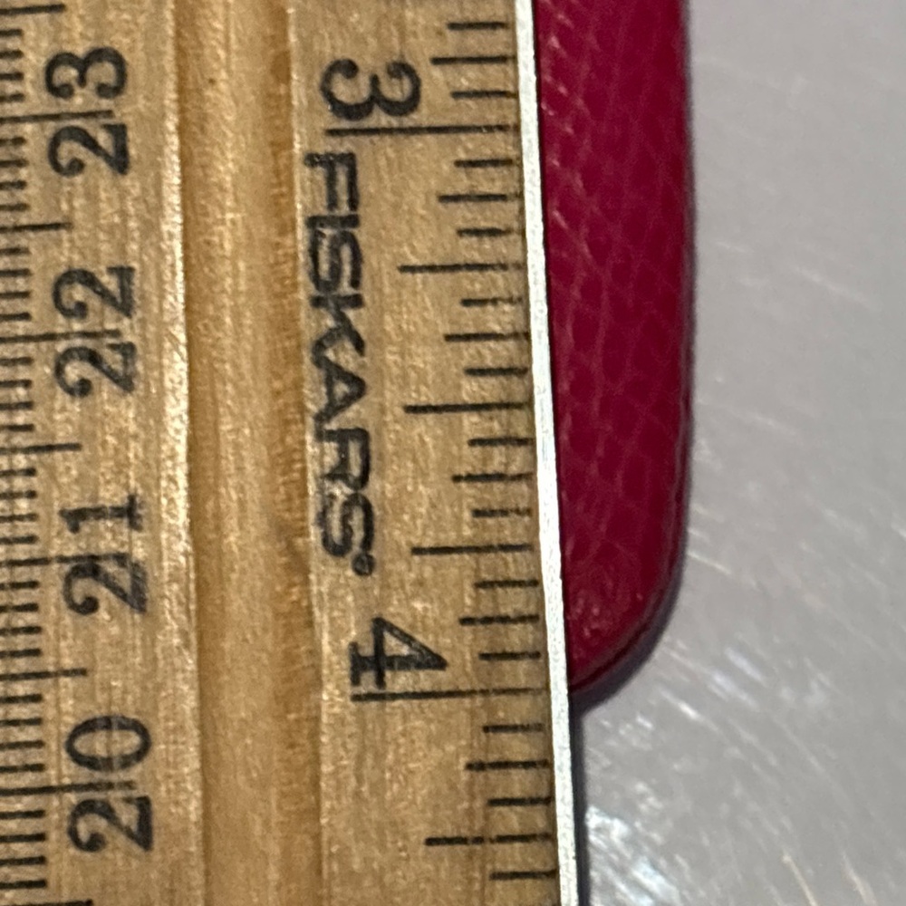 Coach Hot Pink Pebbled Leather Wristlet with Gold Logo - Picture 7 of 7